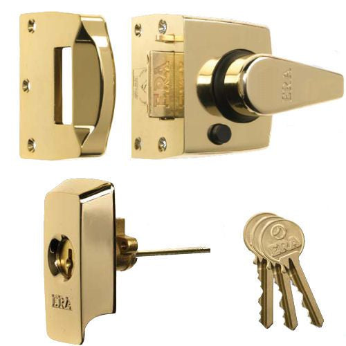 ERA 1730 Range - High Security BS 8621 Rated - Escape Night latch - Brass