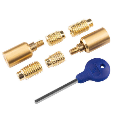 Sash Stops - Sliding Sash Windows Locks - Satin Brass - Pack Of 2