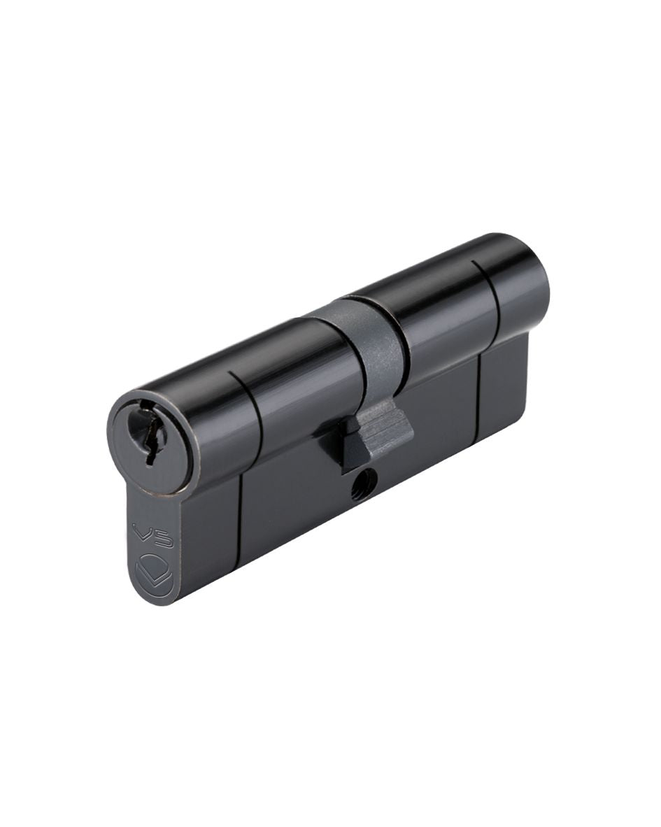 5 Pin - Euro Profile Cylinders - Key  Key - Matt Black
