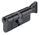 5 Pin - Euro Profile Cylinders - Key / Turn - Matt Black