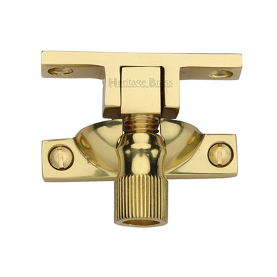 Narrow Pattern Brighton Style Sash Window Fastener - 56mm x 12mm - Polished Brass (Lacquered)