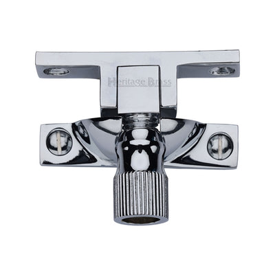 Narrow Pattern Brighton Style Sash Window Fastener - 56mm x 12mm - Polished Chrome