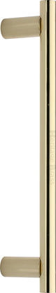 T-Bar Door Pull Handle - 19mm Diameter - Two Sizes Available - Polished Brass (Lacquered)
