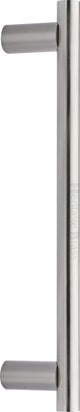 T-Bar Door Pull Handle - 19mm Diameter - Two Sizes Available - Satin Nickel