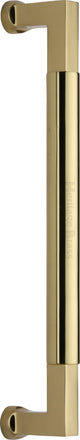 Bauhaus Plain Grip Door Pull Handle - Two Sizes Available - Polished Brass (Lacquered)