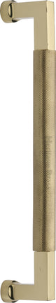 Bauhaus Knurled Door Pull Handle - Polished Brass (Lacquered)
