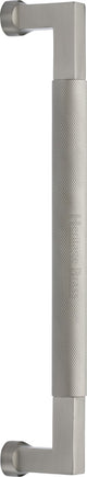 Bauhaus Knurled Door Pull Handle - Satin Nickel