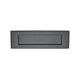 Plain Letter Plate - 254mm x 79mm - Matt Black