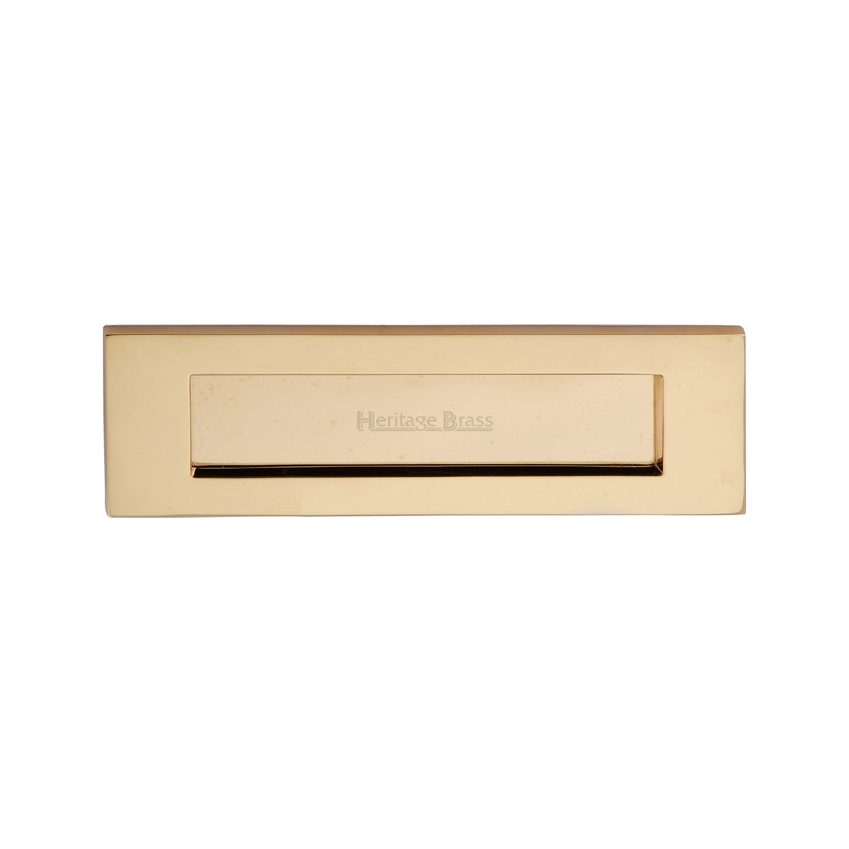 50835.1 - Plain Letter Plate - 254mm x 79mm - Polished Brass Unlacquered - Each