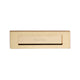 Plain Letter Plate - 254mm x 79mm - Polished Brass Unlacquered
