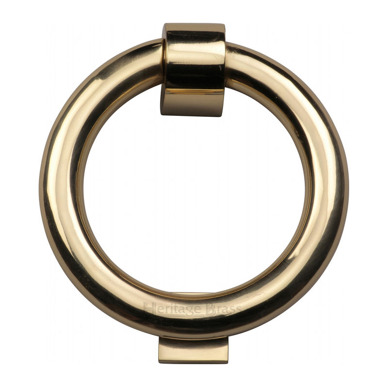 50853.1 - Ring Door Knocker - 107mm - Polished Brass Unlacquered - Each