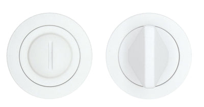 Bathroom Turn & Release Set - Powder Coated White
