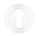Euro Profile Round Escutcheon - Powder Coated White