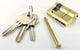 5 Pin Euro Profile Cylinder - Single (Half) - Supplied With 3 Keys - Satin Brass