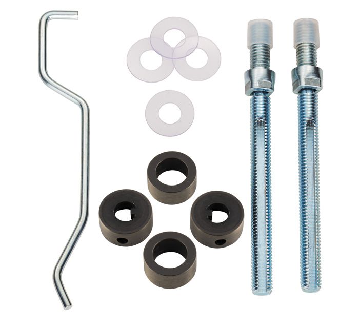 Back To Back Fixing Kit To Suit Tubular Shaped 19mm Diameter Pull Handles - Antique Brass