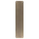 Radius Corner Finger Plate - Two Sizes Available - Bolt Through Fixing - Antique Brass