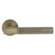 Galaxy Lever Door Handles On Round Rose - Suitable For Use On FD30 / FD60 Fire Doors - Antique Brass