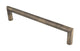 Mitred Knurled Bolt Through Fixing Pull Handle - Available In Two Sizes - Antique Brass