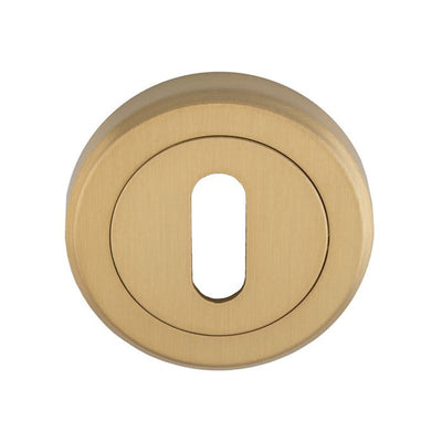 Standard Profile Round Escutcheon - Satin Brass Plated