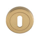 Standard Profile Round Escutcheon - Satin Brass Plated