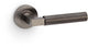 Hurricane Plain Lever Handle On Concealed Fix Low Profile Round Rose - Dark Bronze PVD