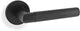 Harrier Knurled Lever Handle On Concealed Fix Low Profile Round Rose - Matt Black