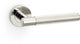 Spitfire Reeded Lever Handle On Concealed Fix Low Profile Round Rose - Polished Nickel PVD