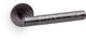 Spitfire Hammered Lever Handle On Concealed Fix Low Profile Round Rose - Dark Bronze