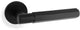 Spitfire Hex Lever Handle On Concealed Fix Low Profile Round Rose - Matt Black