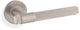 Kingstone Knurled Lever Handle On Concealed Fix Low Profile Round Rose - Satin Nickel PVD