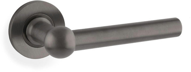 Siskin Lever Handle On Concealed Fix Low Profile Round Rose - Dark Bronze PVD