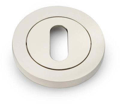 Concealed Fix Standard Profile Escutcheon - Low Profile Round Rose - Polished Nickel PVD