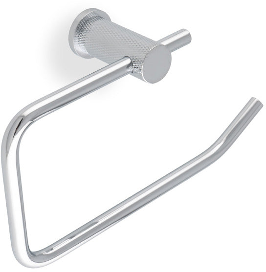 Brunel Diamond Knurled Toilet Roll Holder - Polished Chrome
