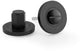 Hex Bathroom Thumbturn and Release On Concealed Fix Low Profile Round Rose - Matt Black