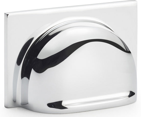 Quantock Cup Handle - Rear Fix - Three Sizes Available - Polished Chrome
