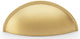 Quieslade Cup Handle - Rear Fix - Satin Brass