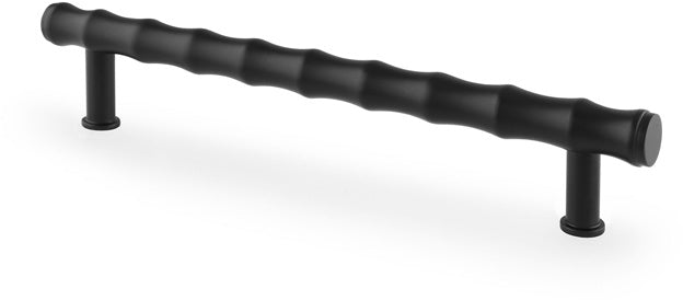 Crispin Bamboo T-bar Cabinet Handle - Available In Three Sizes - Matt Black