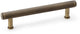 Crispin Knurled T-bar Cabinet Handle - Available In Three Sizes - Antique Brass (Lacquered)