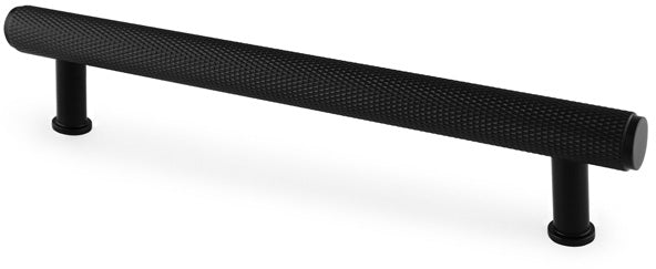 Crispin Knurled T-bar Cabinet Handle - Available In Three Sizes - Matt Black