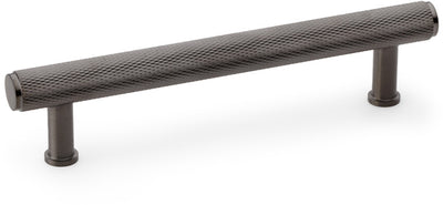 Crispin Knurled T-bar Cabinet Handle - Available In Three Sizes - Dark Bronze PVD