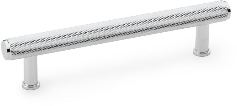 Crispin Knurled T-bar Cabinet Handle - Available In Three Sizes - Polished Chrome