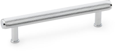 Crispin Knurled T-bar Cabinet Handle - Available In Three Sizes - Polished Chrome