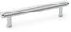 Crispin Knurled T-bar Cabinet Handle - Available In Three Sizes - Polished Chrome