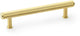 Crispin Knurled T-bar Cabinet Handle - Available In Three Sizes - Satin Brass PVD