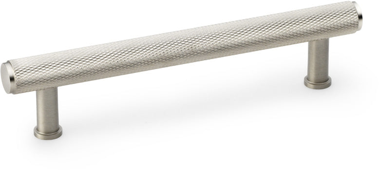 Crispin Knurled T-bar Cabinet Handle - Available In Three Sizes - Satin Nickel