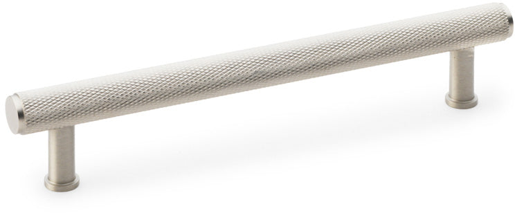 Crispin Knurled T-bar Cabinet Handle - Available In Three Sizes - Satin Nickel