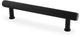 Crispin Reeded T-bar Cabinet Handle - Available In Three Sizes - Matt Black