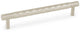 Diamond Cut Cabinet Handle - Satin Nickel