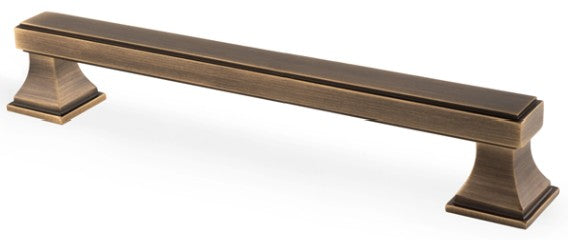 Jesper Square Cabinet Handle - Available In Three Sizes - Antique Brass (Lacquered)