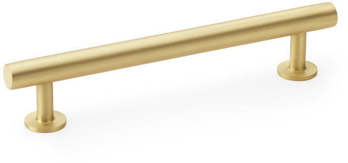 Round T-Bar Cabinet Handle - Available In Three Sizes - Satin Brass